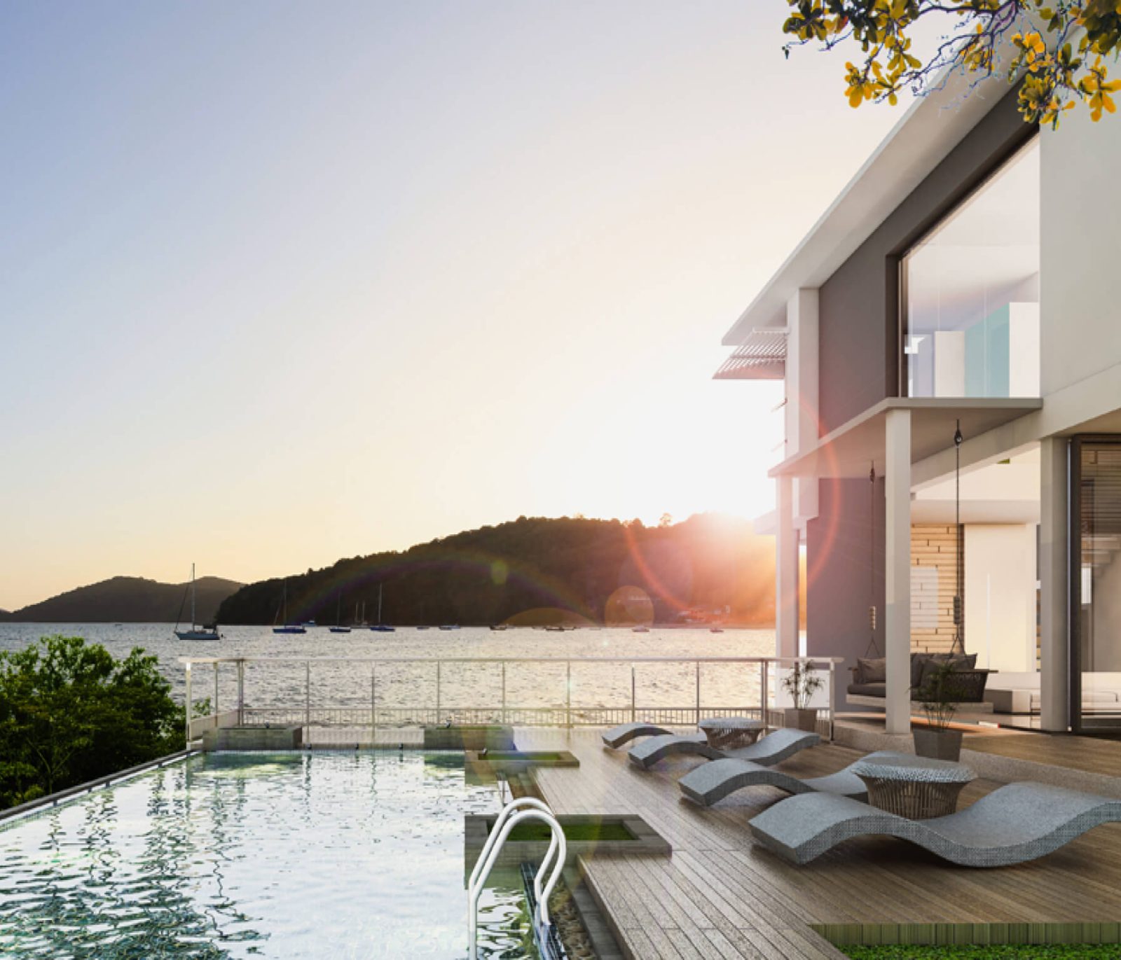 Luxury villa near river