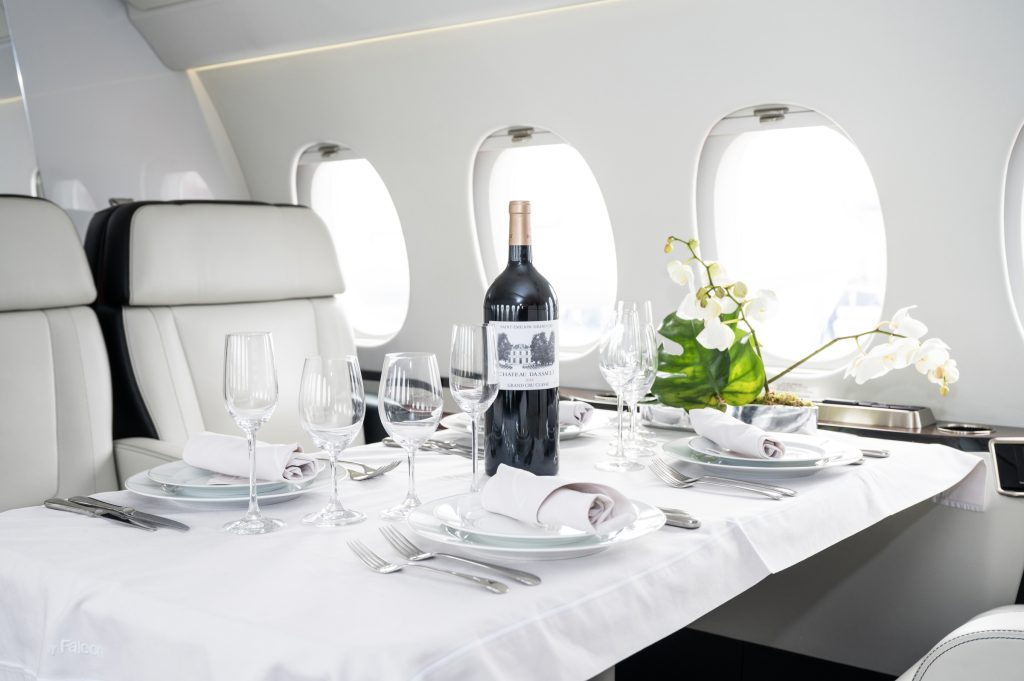 Image of Dining in the Skies: Culinary Bliss on a Private Jet 1