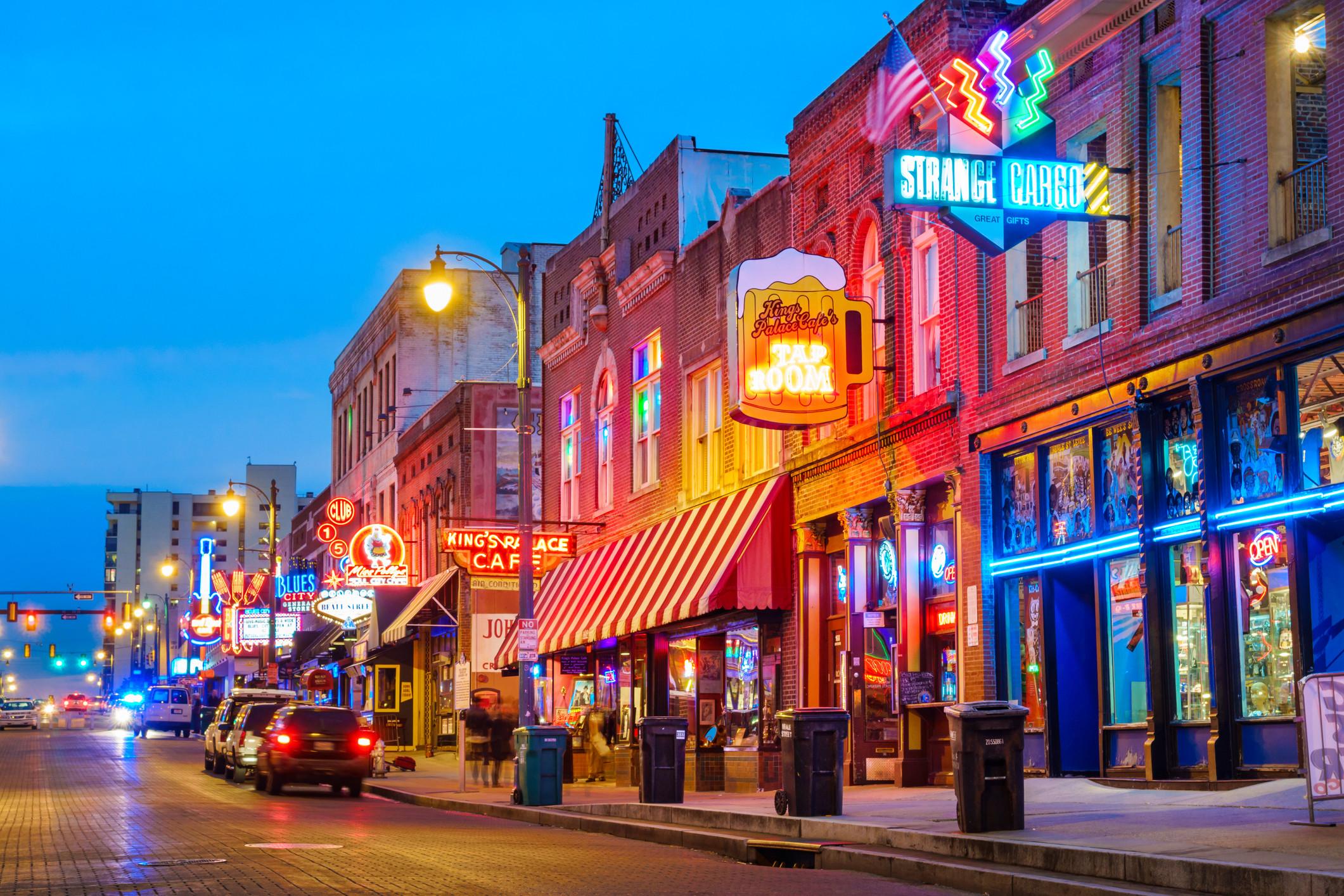 Image of Beale Street Music District In Memphis