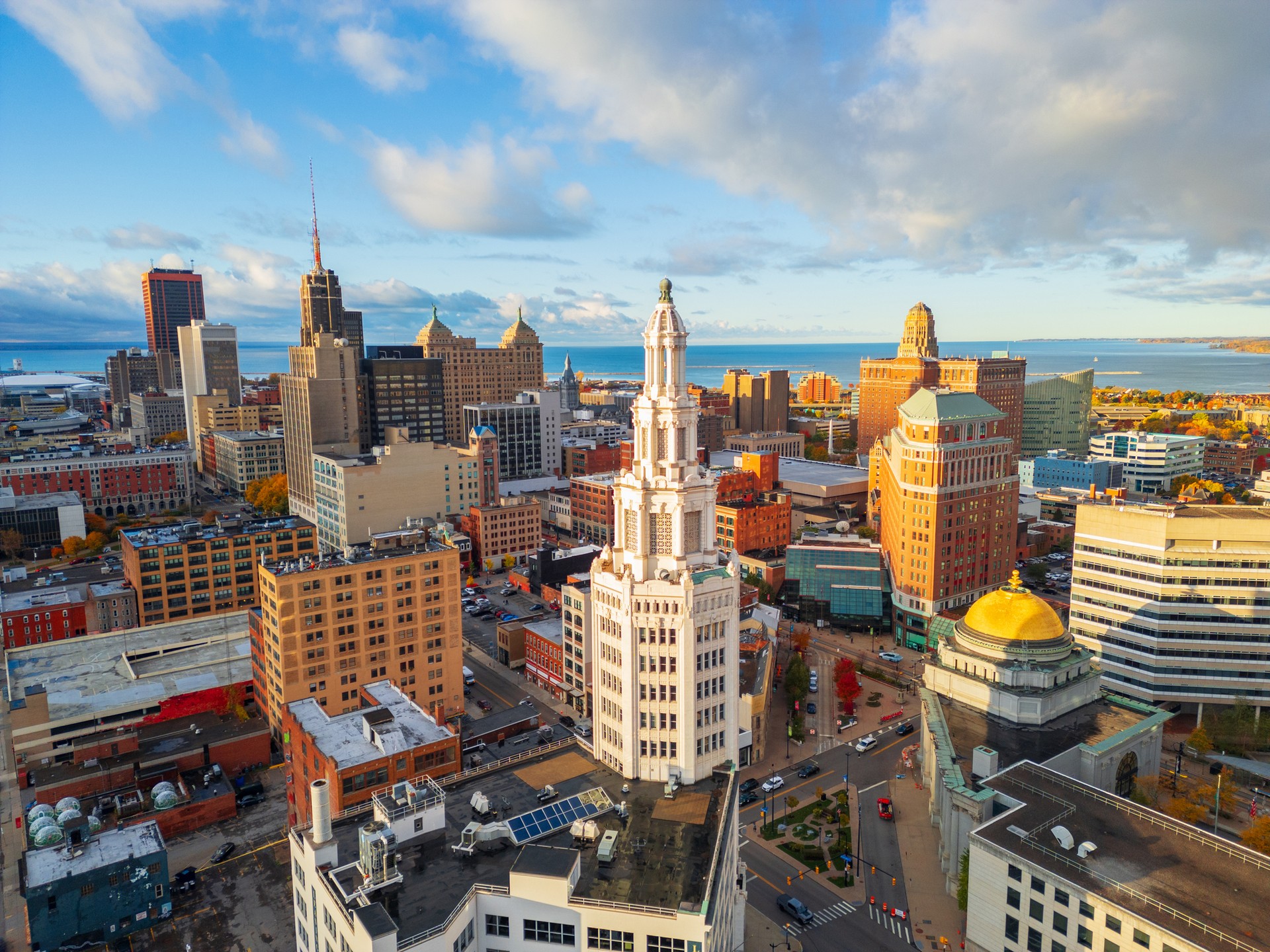 Image of Buffalo New York USA City Skyline