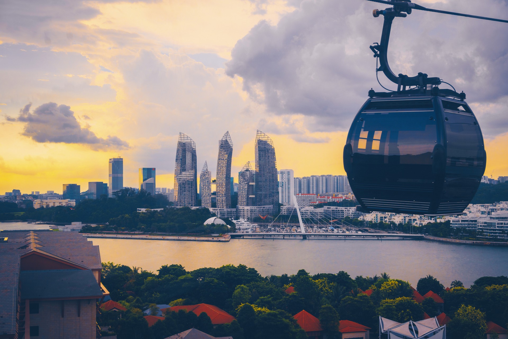 Image of Cableway Trip In Sentosa Island Singapore