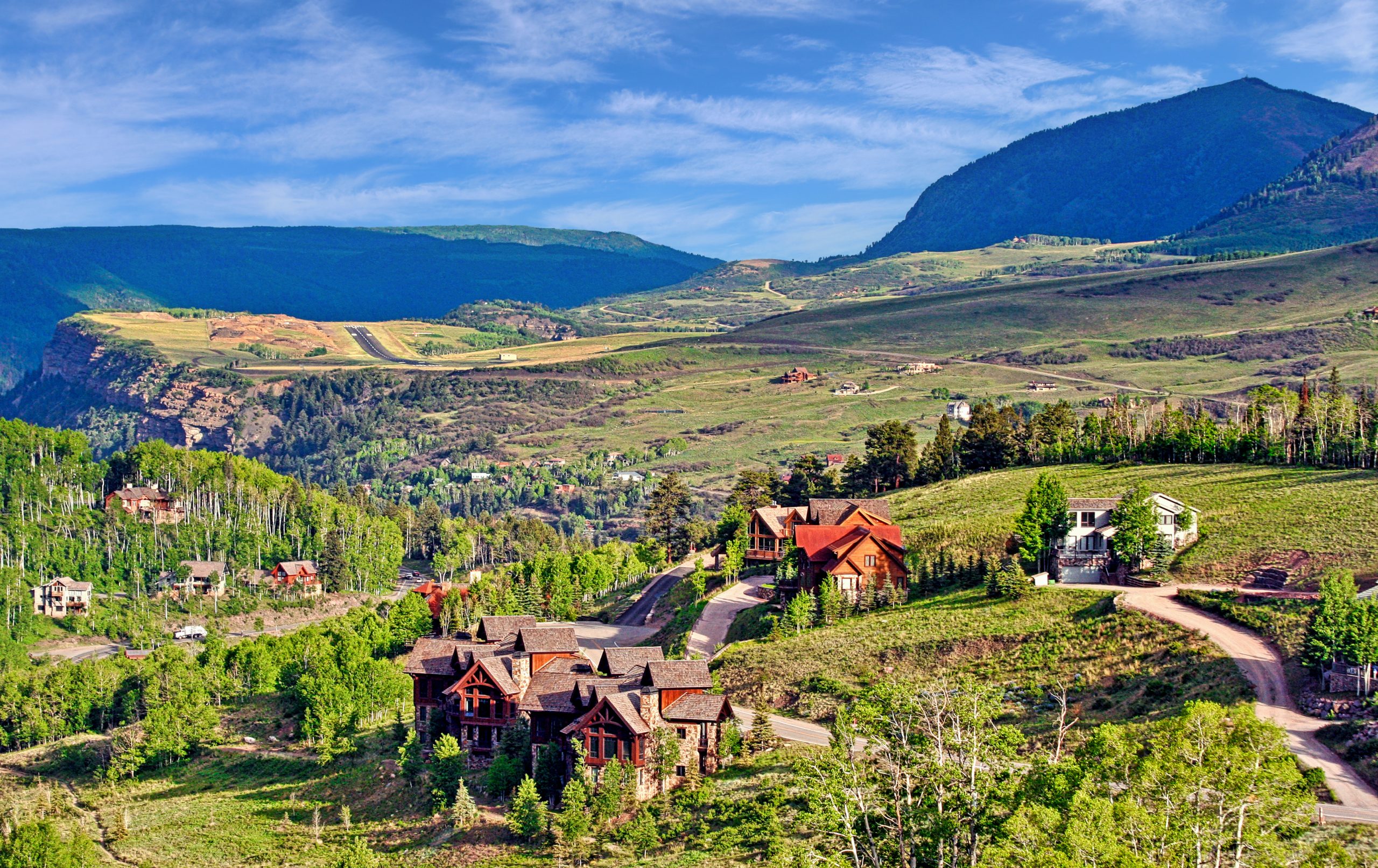Image of Expensive Vacation Homes Line The Hillsides Around Telluride Colorado Scaled