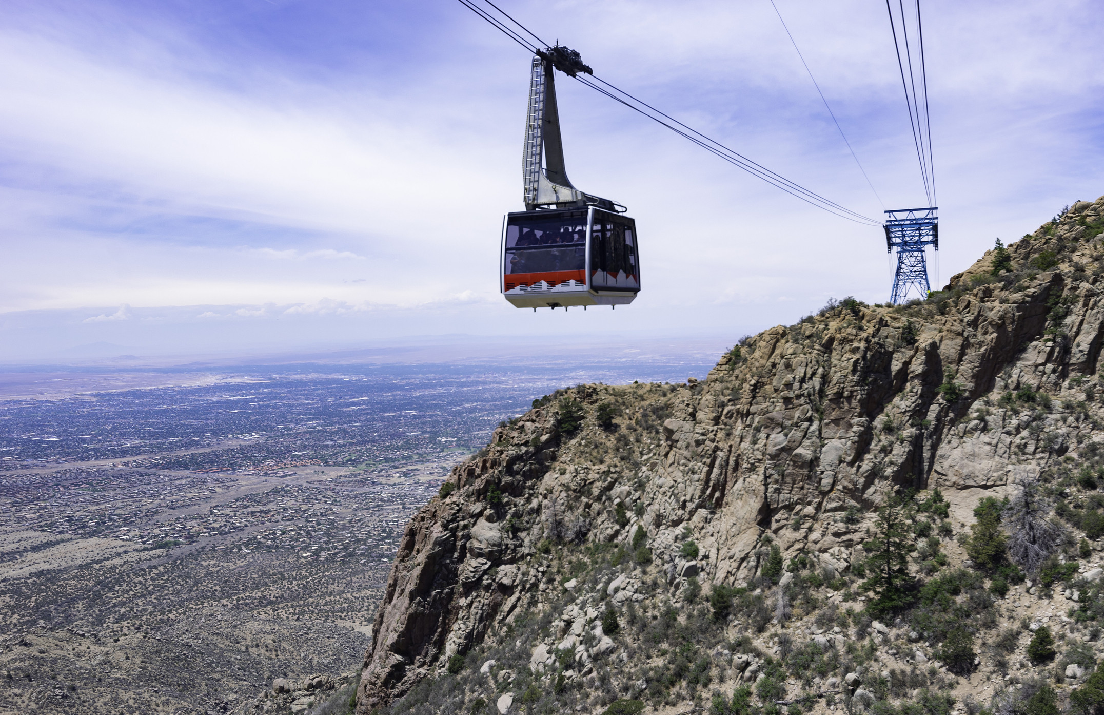 Image of The Sandia Peak Tramway In Albuquerque New Mexico