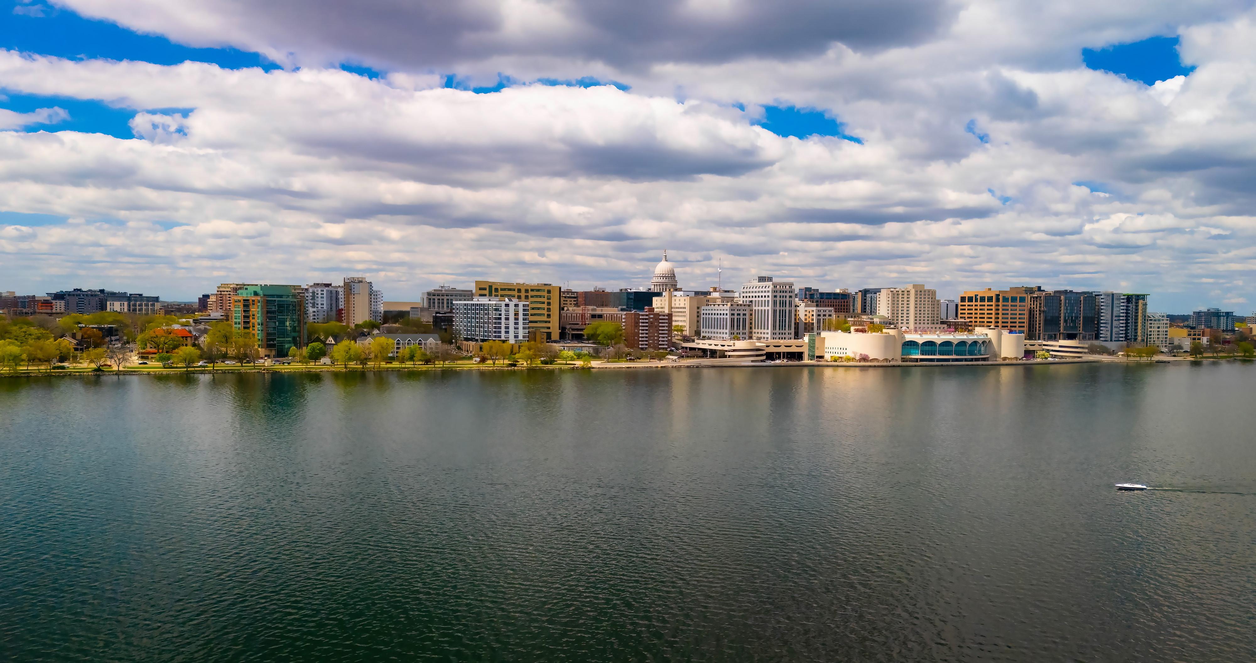 Image of Panoramic Madison Wisconsin Skyline
