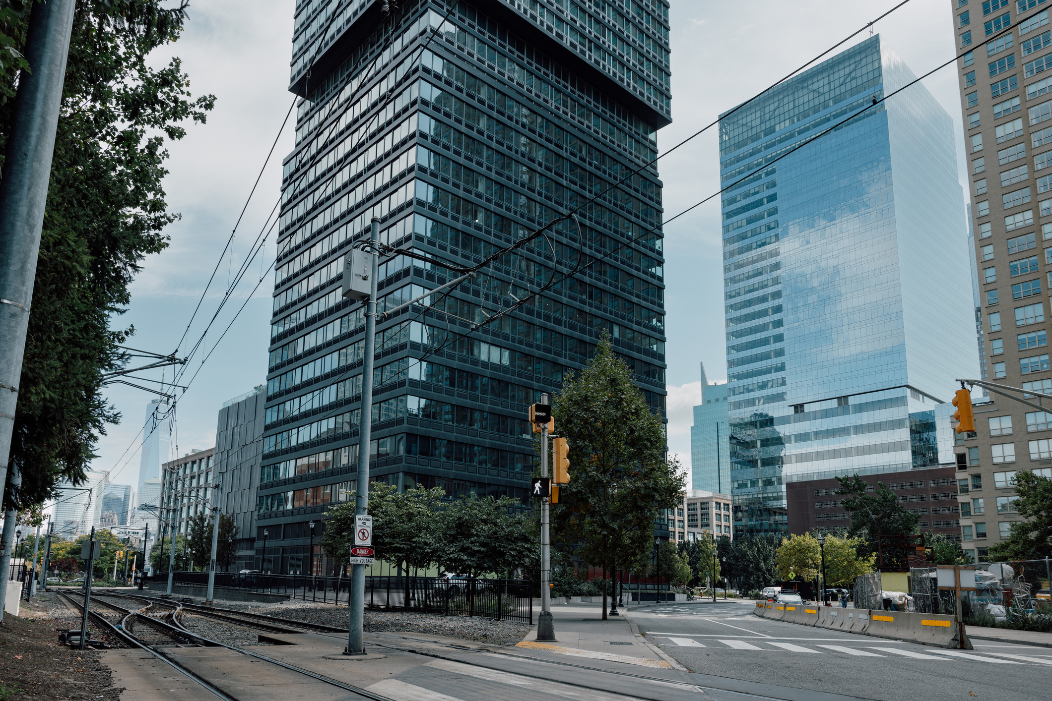 Image of Jersey City Downtown Streets And Modern Office Buildings