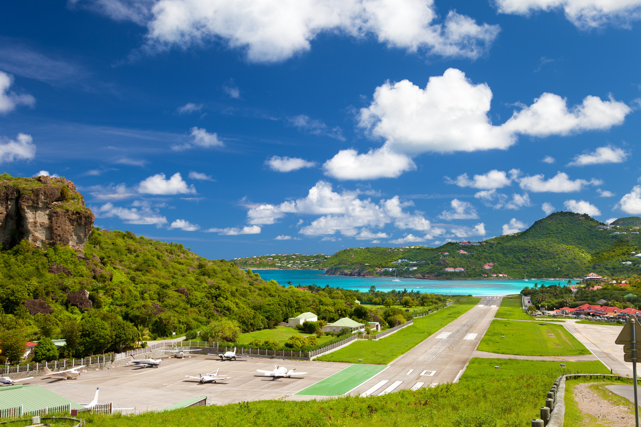 Image of Runway At The Airport In St. Barths