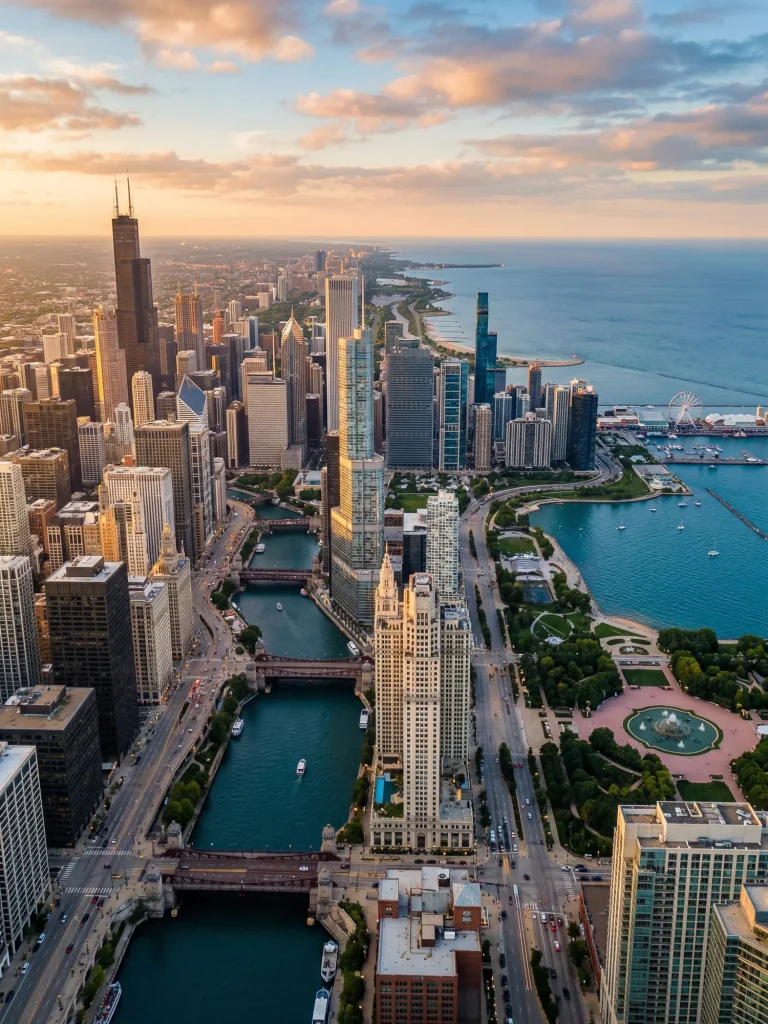 Palm Springs to Chicago Private Jet Flights