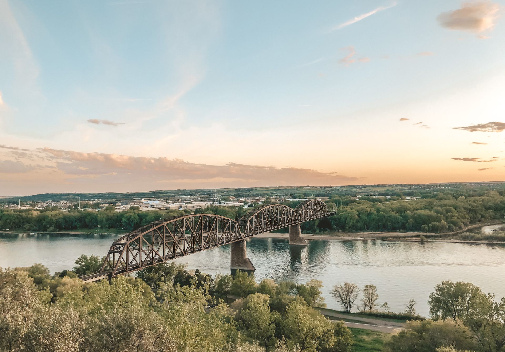 Image of Bridge Between Bismarck And Mandan