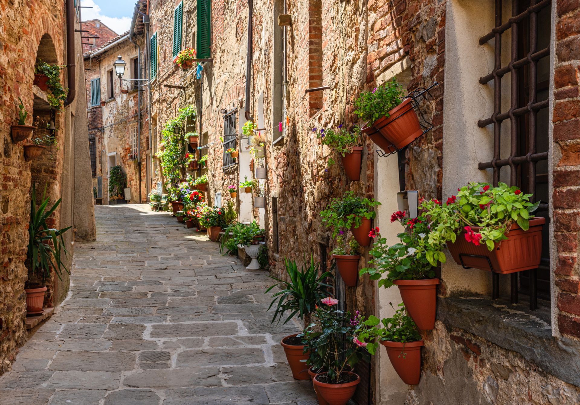 Image of Lucignano Wonderful Village In The Province Of Arezzo. Tuscany Italy
