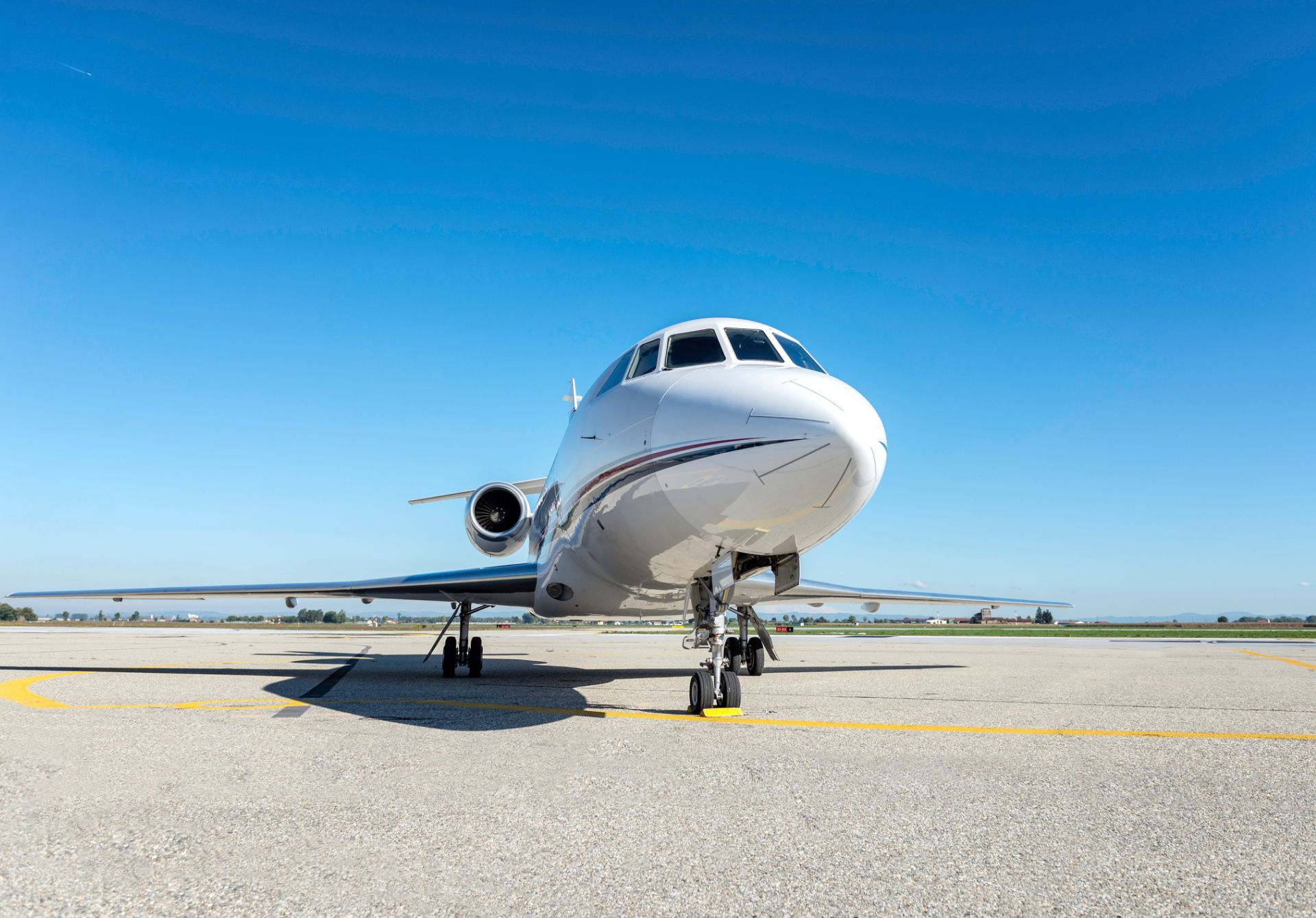 Image of Private Jet At El Paso International Airport In Texas