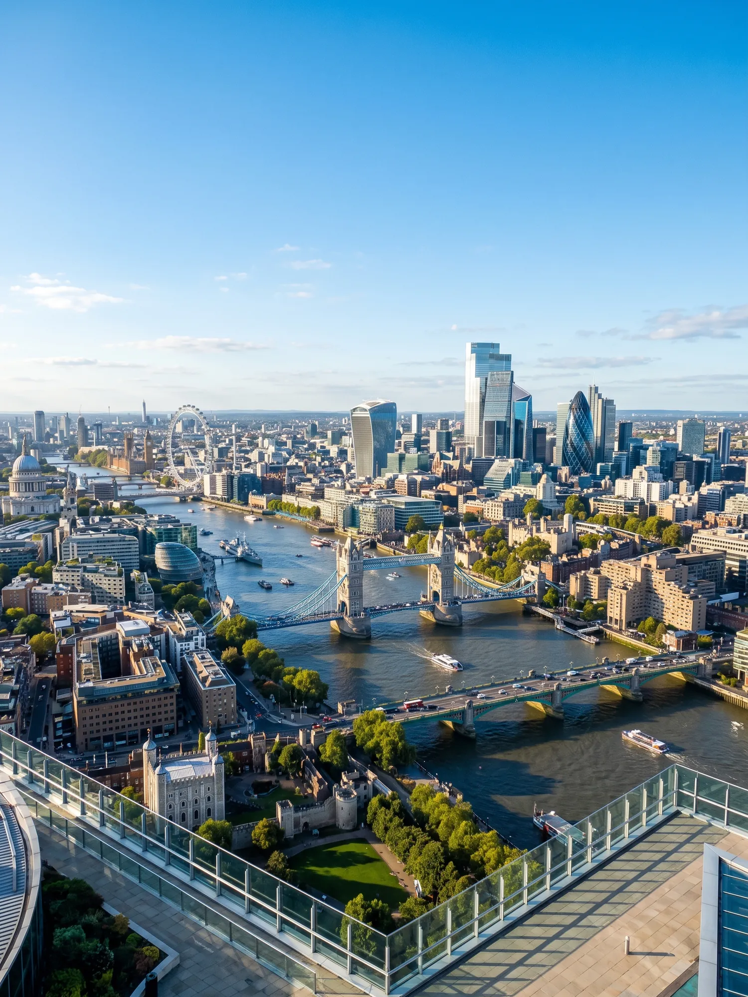 Image of Panoramic Cityscape View Of London At Sunset 1